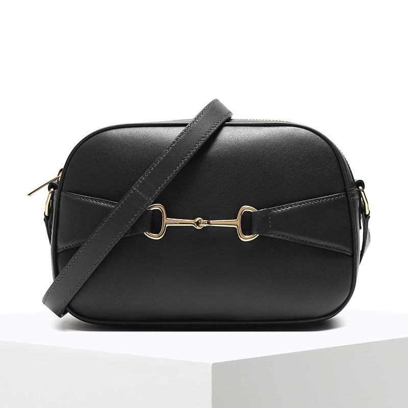 celine/赛琳 crecy相机包 马衔扣光皮19135金扣 羊皮革