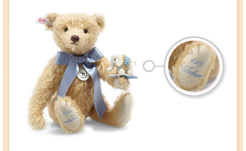 steiff 限量版泰迪熊带有小毛毡大象 006166