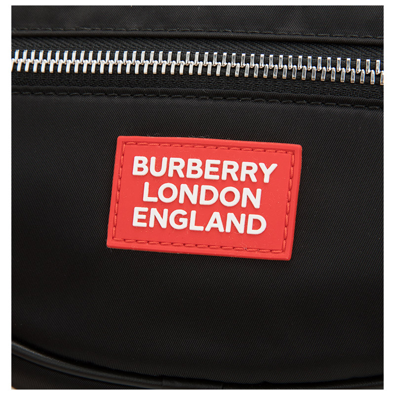 【國內現貨】【20春夏新品】burberry/博柏利黑色紅標logo設計織物