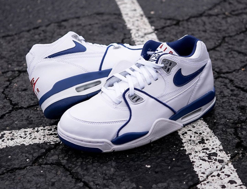 nike耐克 篮球鞋 2020新款 air flight89 aj4 兄弟款 白蓝 男子 运动