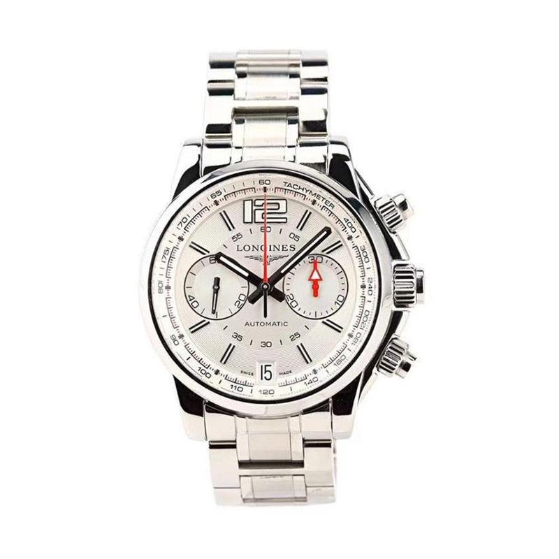 longines/浪琴手表 海军上将系列 男士机械 钢带腕表 l3.666.4.76.