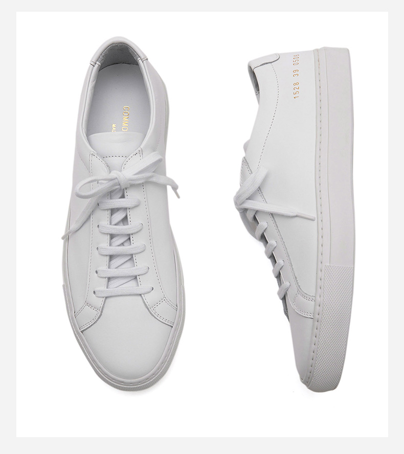 common projects 0 男士白色牛皮休闲鞋 1528 dx