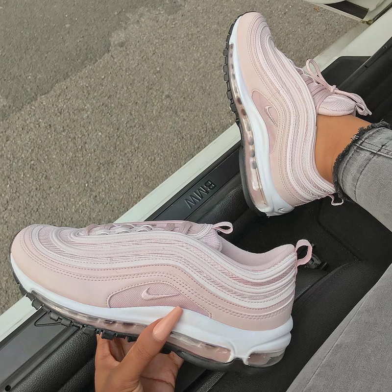 休闲鞋 2020新款 air max97 女子 樱花粉 3m反光 子弹复古跑步鞋老爹