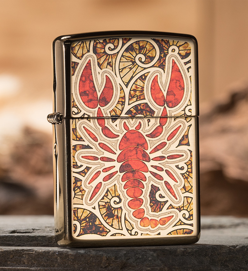 zippo芝宝防风打火机美国正版原装天窗上的蝎子