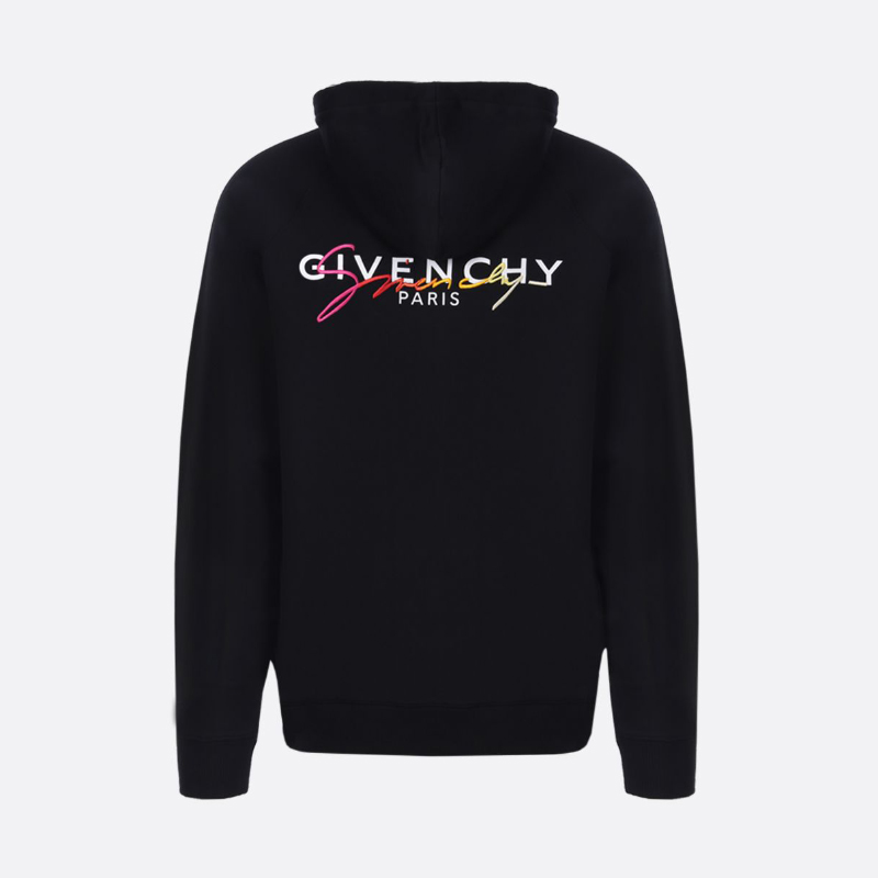givenchy/纪梵希 男士 背后logo 连帽 拉链卫衣 bmj0803 0af 001