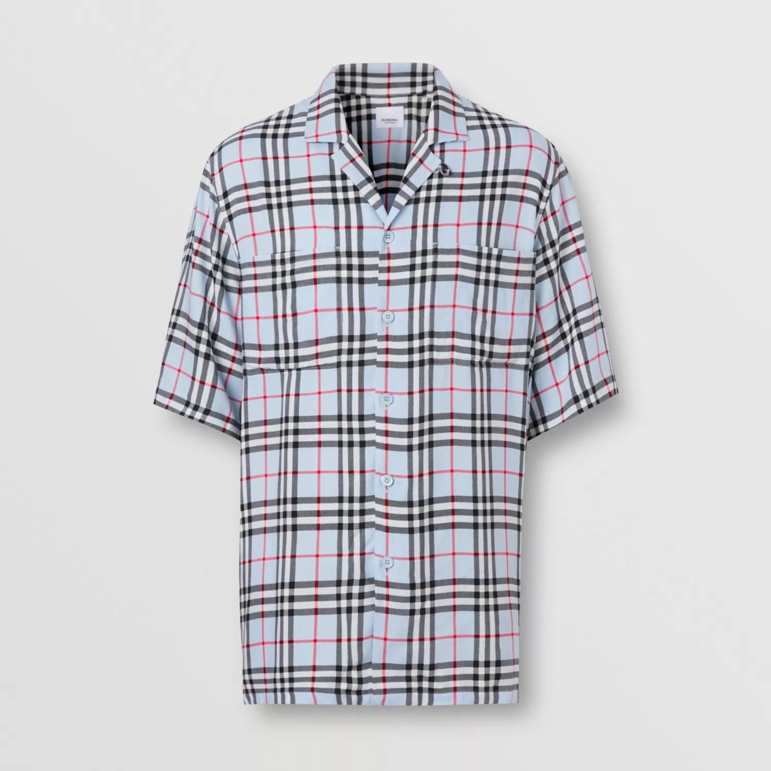【包税】 burberry 20秋冬男士短袖衬衫 80258221