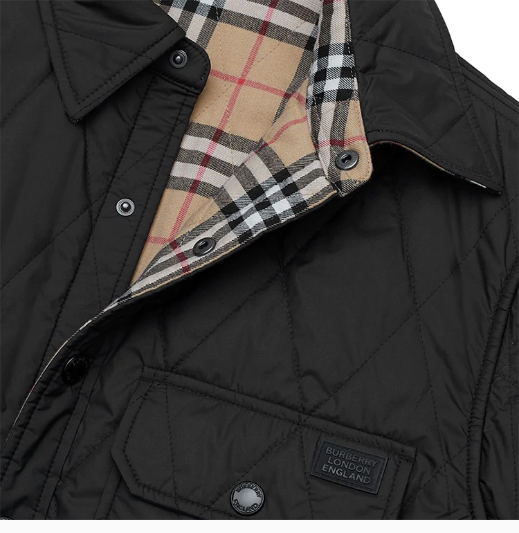 burberry男士夹克价格,burberry男士夹克 burberry 博柏利 男士服装 黑色双面格纹外套 男士夹克【正品 价格