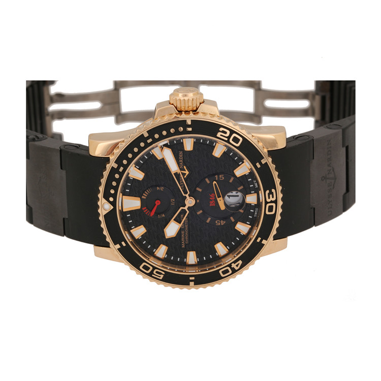 ulysse nardin/雅典 手表男潜水系列自动机械18k金男表266-33-3c/922
