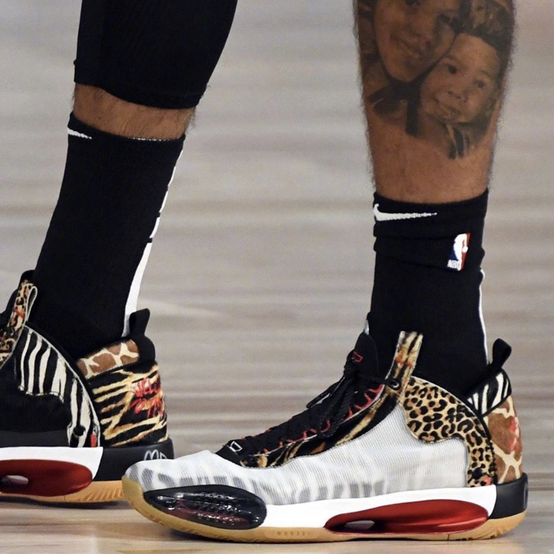 nike/耐克 篮球鞋 2020秋冬新款 air jordan 34 aj34 塔图姆 豹纹
