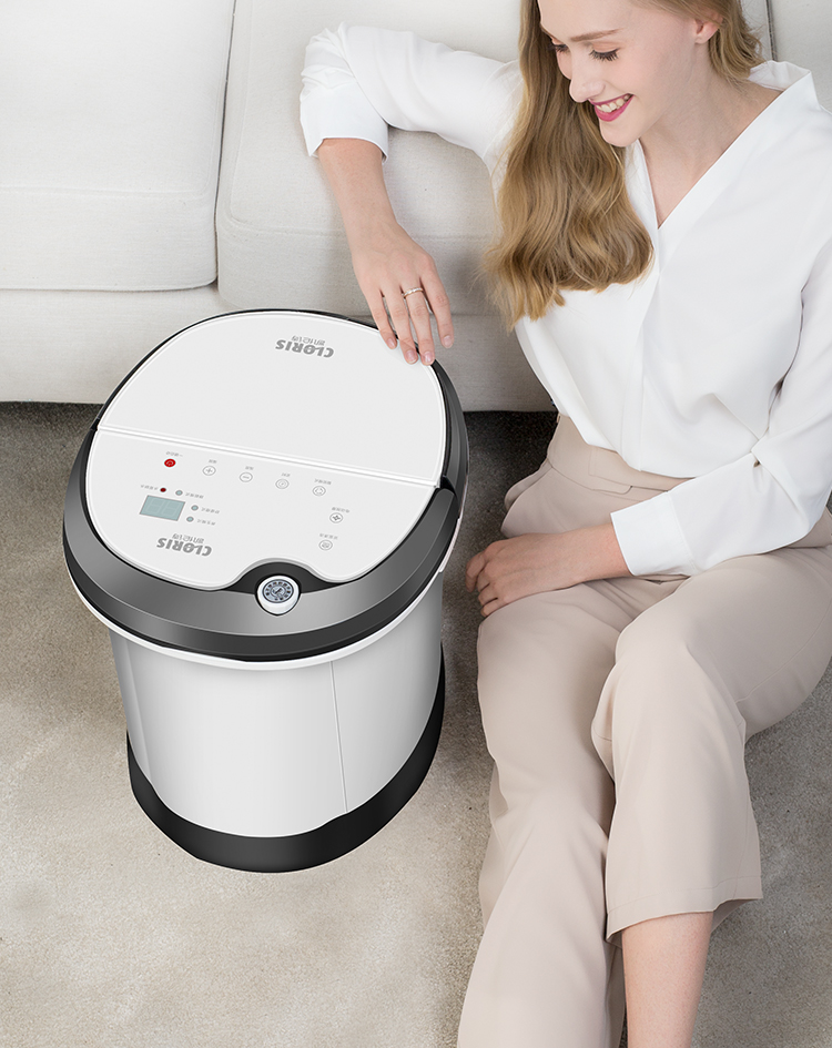 足浴盆全自动按摩 深桶足浴器电动加热泡脚盆熏蒸足疗盆洗脚盆cloris
