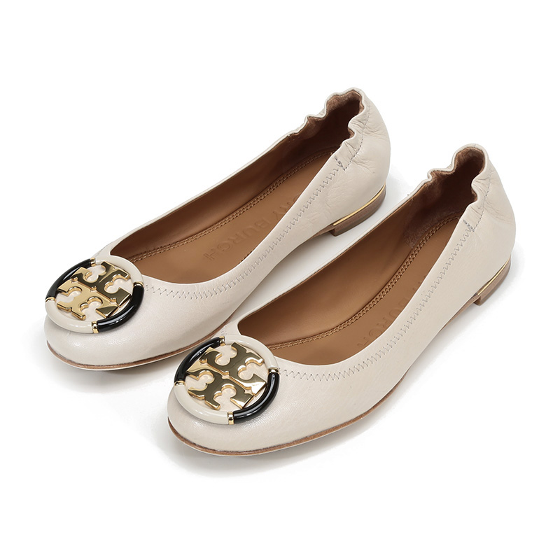 tory burch/汤丽柏琦 女士minnie系列羊皮芭蕾舞鞋平底鞋船鞋 74062