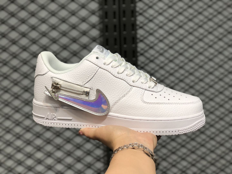 2020秋冬新款 air force 1 af1 拉链换钩 镭射 解构 黑白 空军一号 cw