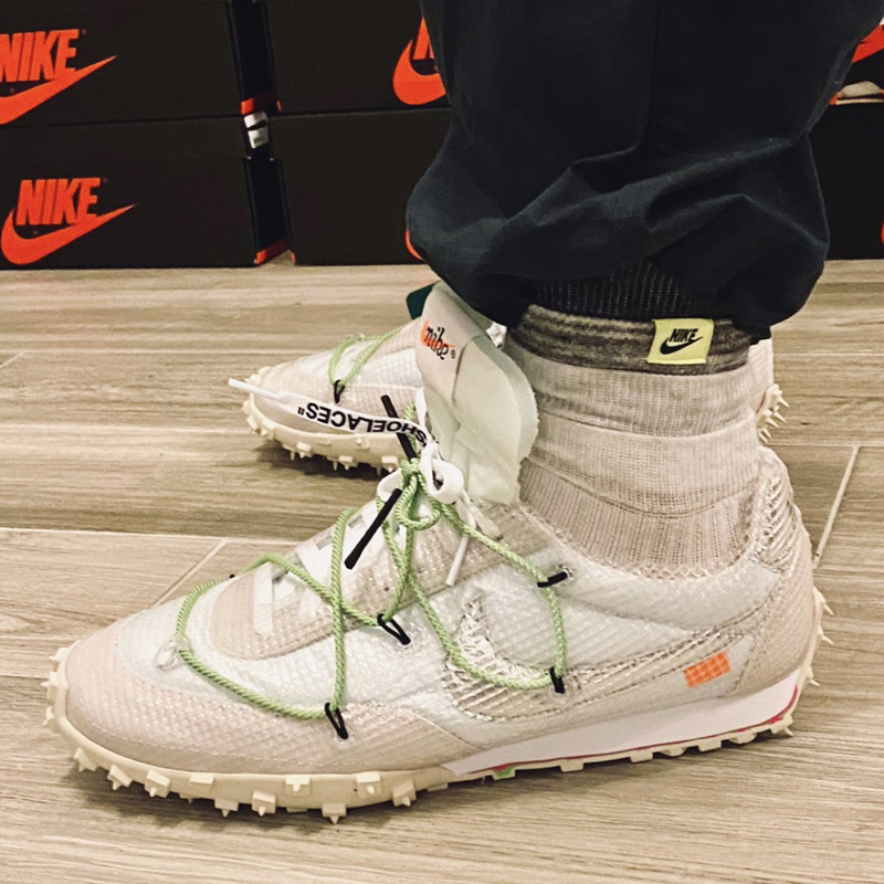 nike/耐克 跑步鞋 off-white x nike waffle racer ow 联名 钉子跑鞋