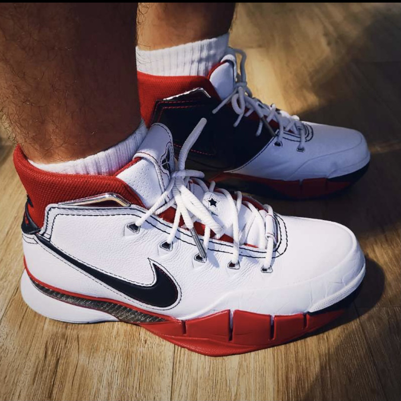 nike/耐克 篮球鞋 zoom kobe1 protro zk1 科比一代 红白复刻 实战