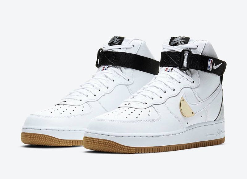 nike/耐克 休闲鞋 2020新款 air force 1 high nba af1 黑白金 空军