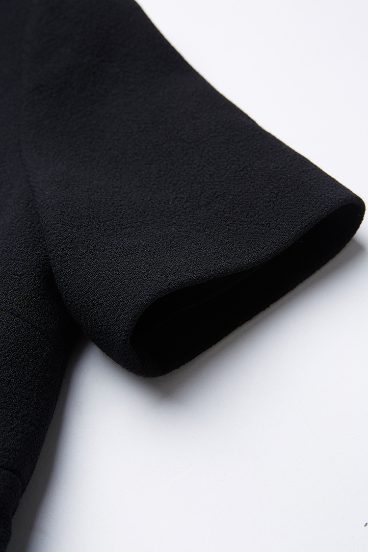 灵魂单品 绉纱羊毛修身连衣裙战袍级别 21春夏 女士连衣裙