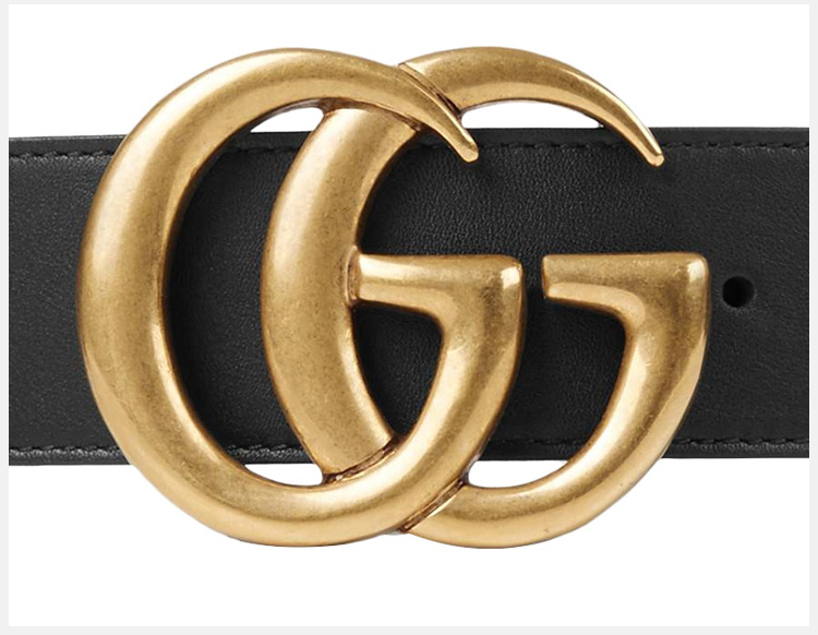 gucci/古驰 男士双g皮革扳扣式商务休闲皮带腰带 【易烊千玺同款】