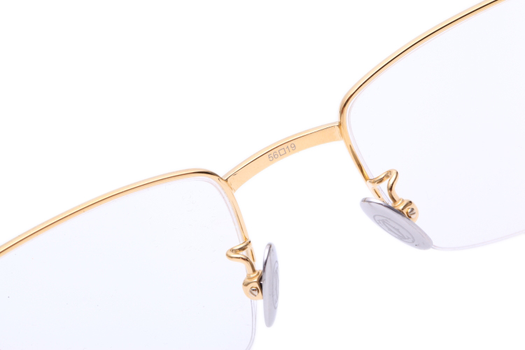 2020秋冬新品cartier卡地亚眼镜架男士半框镀金款近视镜框架ct0255o