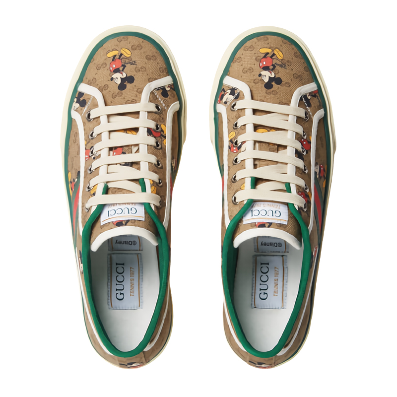 女士休闲运动鞋】【包税】gucci/古驰 1977系列迪士尼联名 女士帆布