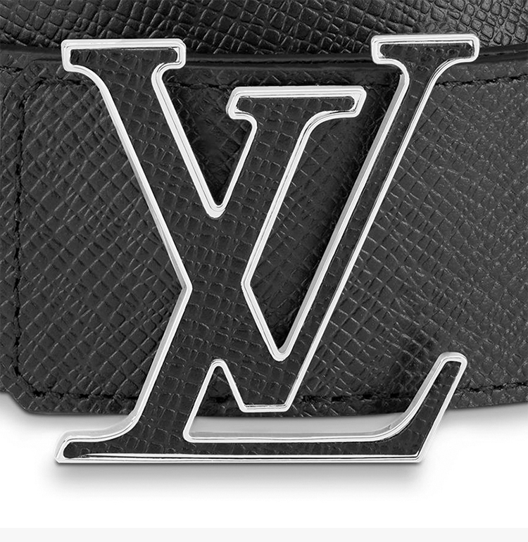 【包税】louis vuitton/路易威登 lv 男士银色皮革字母搭扣经典印花4