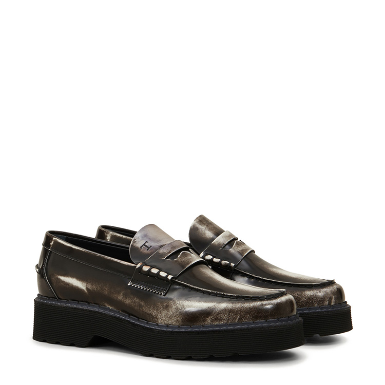 tods/托德斯2020秋冬新品男鞋厚底复古感牛皮乐福鞋