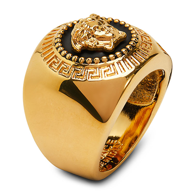 versace/范思哲 男士金色工艺戒指【官方授权】【正品 价格 图片】