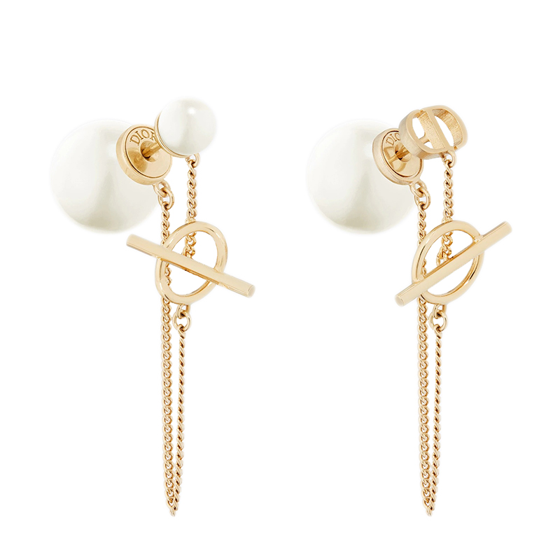 【包税】dior/迪奥 2020春夏新款dior tribales 女士cd挂坠珍珠耳环 e