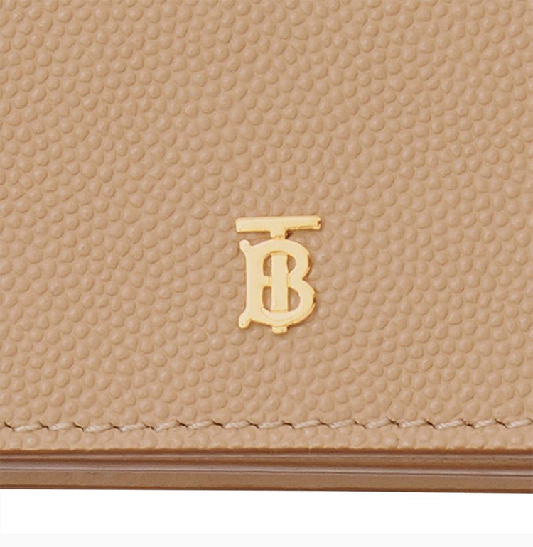 burberry/博柏利 女士浅驼色小牛皮tb标识单肩包斜挎包链条包女包