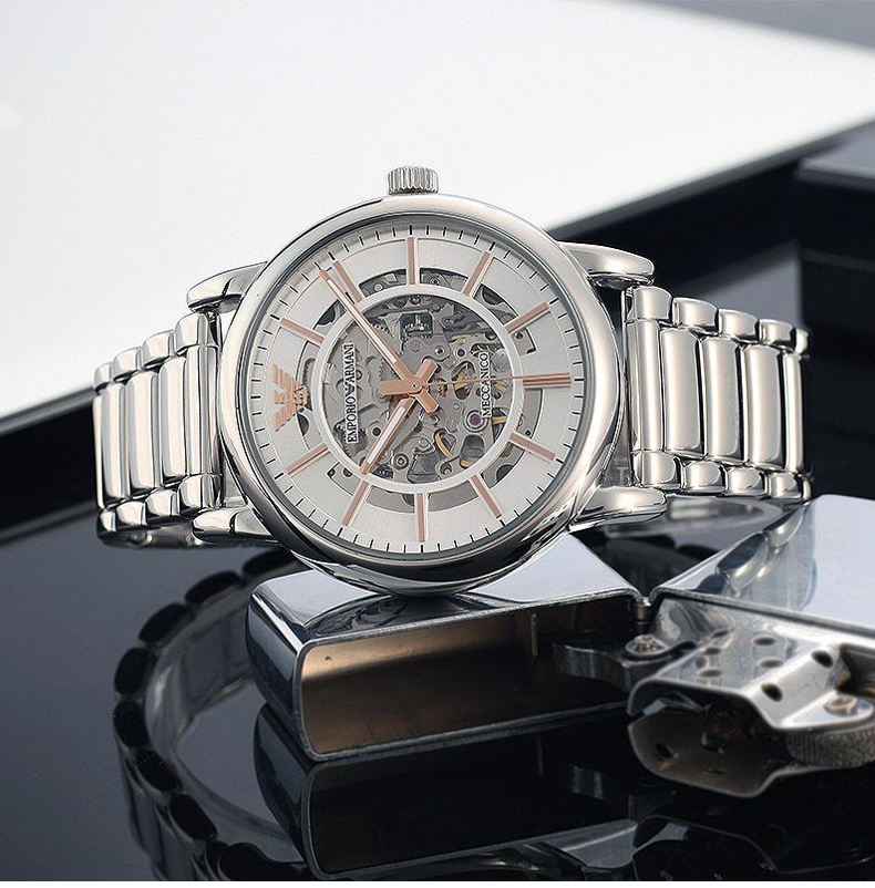 emporio armani/安普里奥阿玛尼 阿玛尼手表男士时尚休闲简约机械腕表