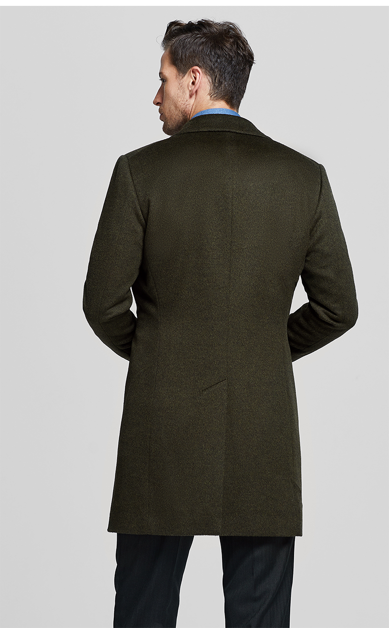 by creations/柏品 秋冬 意大利进口tallia面料羊毛羊绒商务中长款