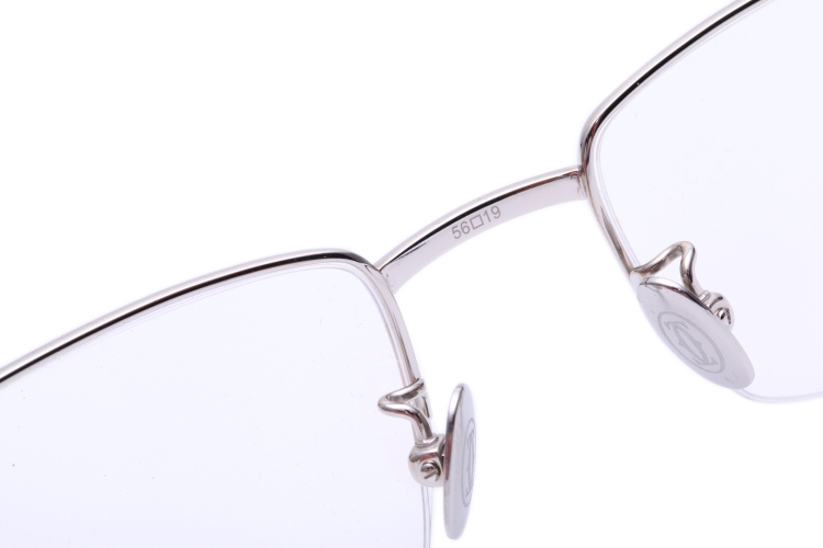 2020秋冬新品cartier/卡地亚眼镜架男士半框镀金款近视镜框架ct0255o