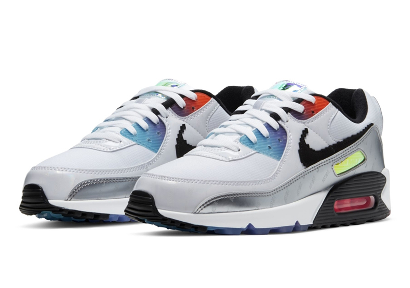 nike/耐克 air max 90 20秋冬 男女同款 英雄联盟 电玩像素夜光跑鞋
