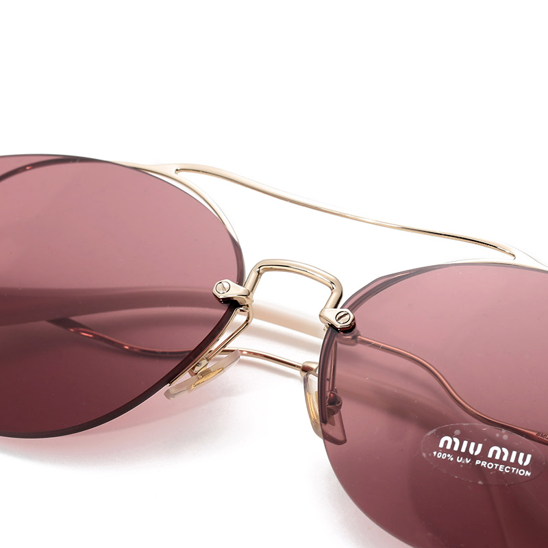 miumiu/缪缪 女士金属太阳镜眼镜 0mu 52ss