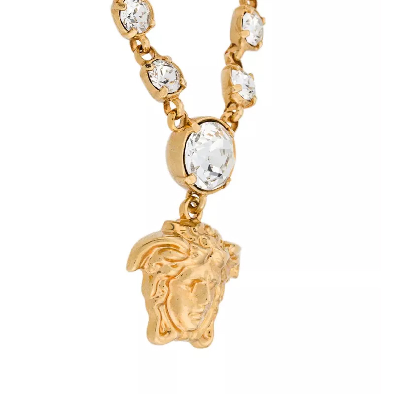 versace/范思哲 女士金属美杜莎头像水钻项链【爆款主推现货】