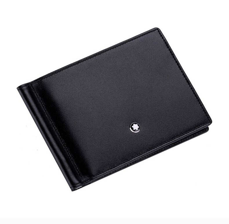 montblanc/万宝龙 黑色牛皮钱包男士 108945