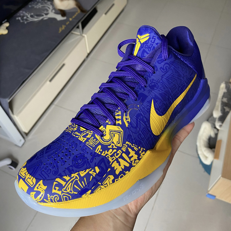 nike/耐克 kobe 5 protro 男款 科比5 五冠王 湖人紫金 男子篮球鞋 cd