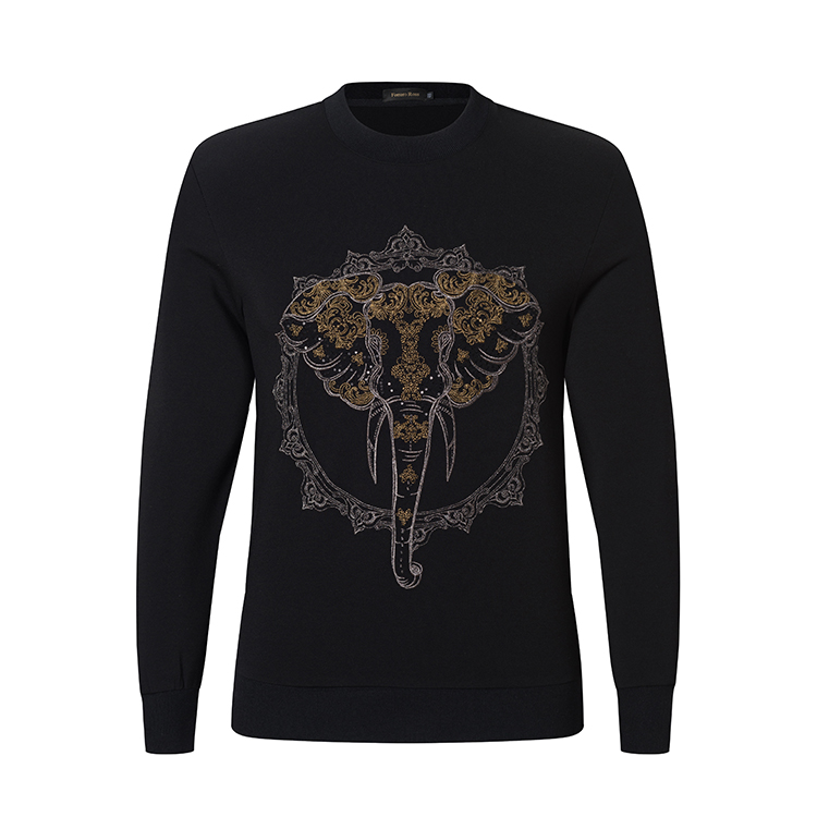 【20秋冬】ferrero ross/费列罗斯时尚休闲刺绣男卫衣长袖打底t恤fg