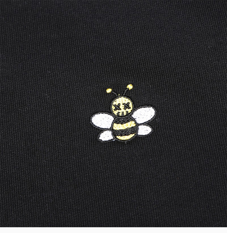 dior homme 男女同款 蜜蜂刺绣棉质加绒款连帽卫衣运动衫 933j600-b