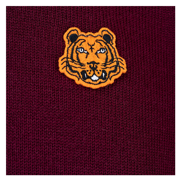 【20秋冬】kenzo/高田贤三 男士葡萄紫/深蓝/黑色小虎头长袖套头针织