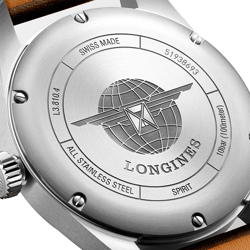 【包税】现货 LONGINES/浪琴 浪琴先行者系列精钢表壳黑盘棕色皮革表带男士自动机械腕表 40毫米