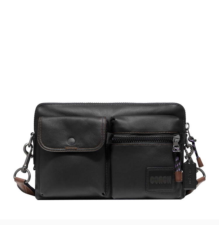 斜挎包】coach/蔻驰 【20秋冬新款】pacer modular系列 男士黑色皮质