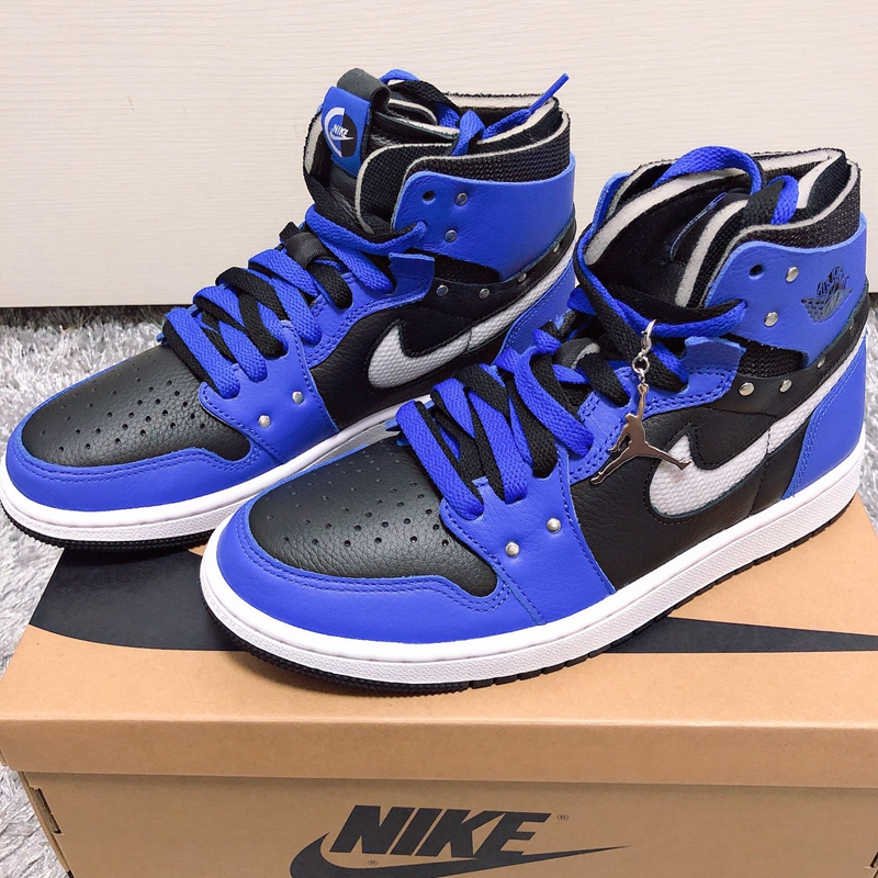 nike/耐克 air jordan 1 zoom cmft se hyper royal 女款 aj1 黑蓝
