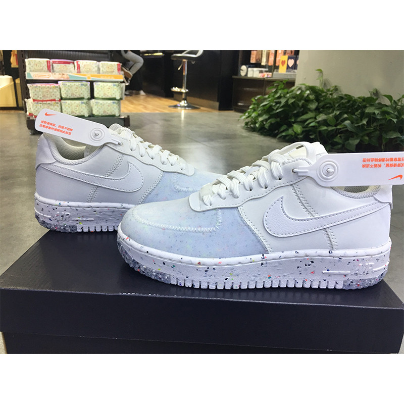 nike/耐克 air force 1 crater foam summit white 女款 af1 空军一号