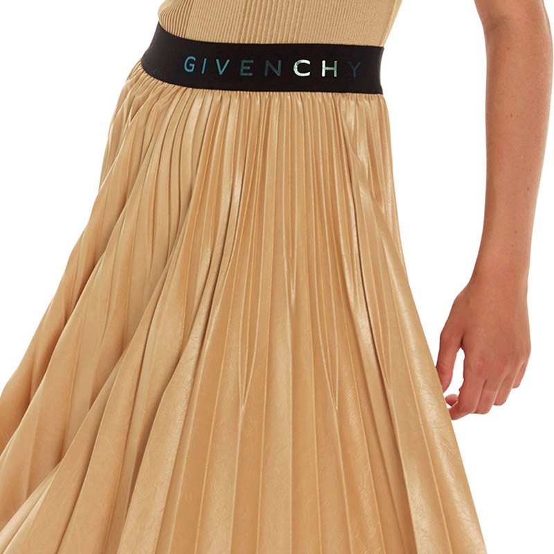 givenchy/纪梵希 女士时尚米色优雅半身裙百褶裙 bw40ac3-z26-255