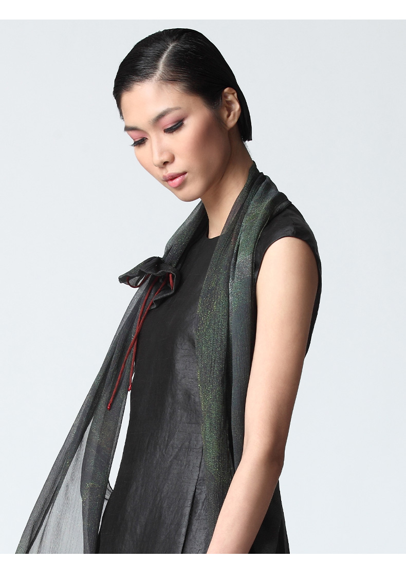 tangy collection/tangy collection 茛绸香云纱龟裂纹修身显瘦桑蚕丝