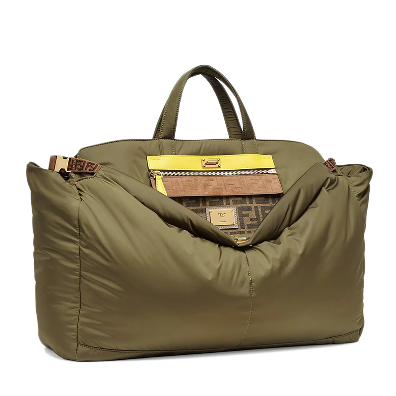 【包税】fendi/芬迪 2020新款peekaboo iconic系列 男士大号卡其色