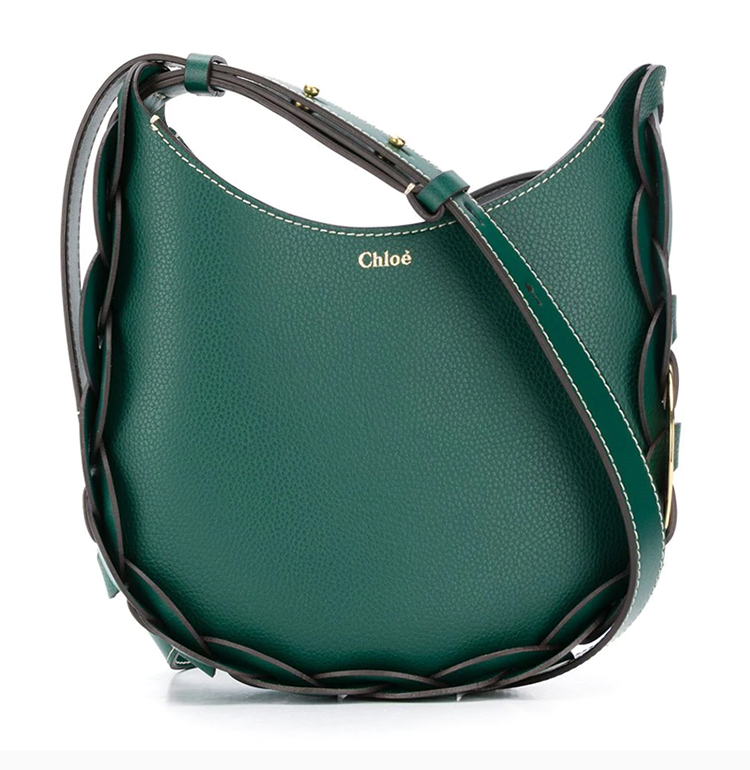 chloe/克洛伊 女士小牛皮u形侧面编织优雅风格小号手提包单肩包斜挎包