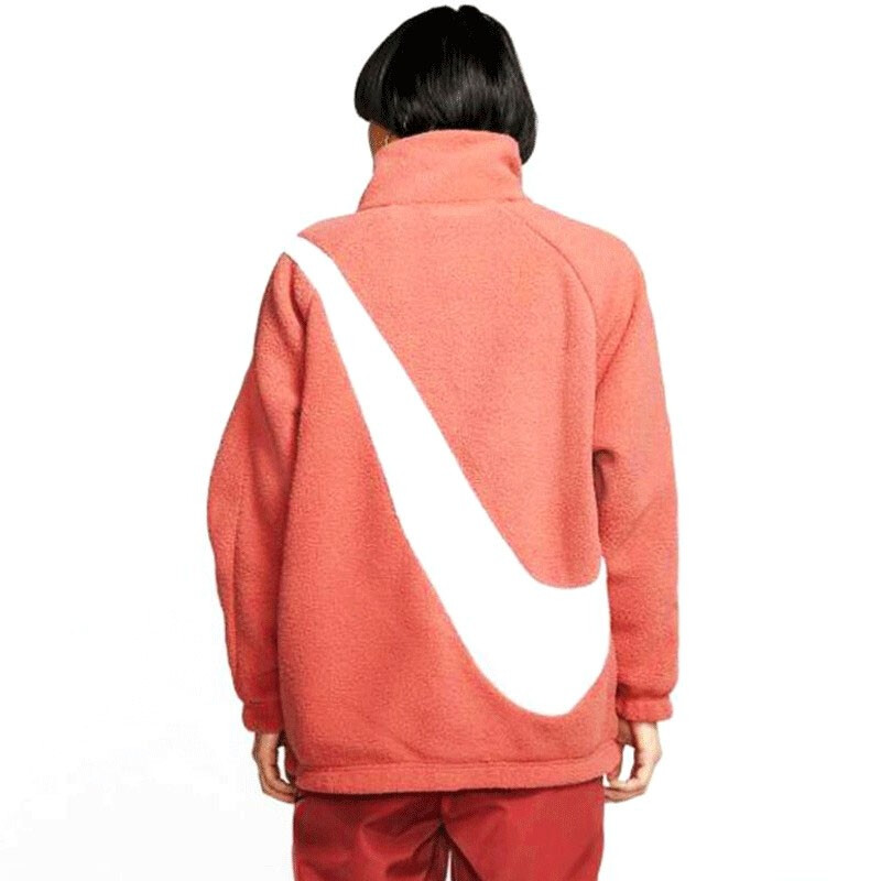 nike/耐克 20年秋冬新品 big swoosh 男女同款 大勾子logo 羊羔绒毛