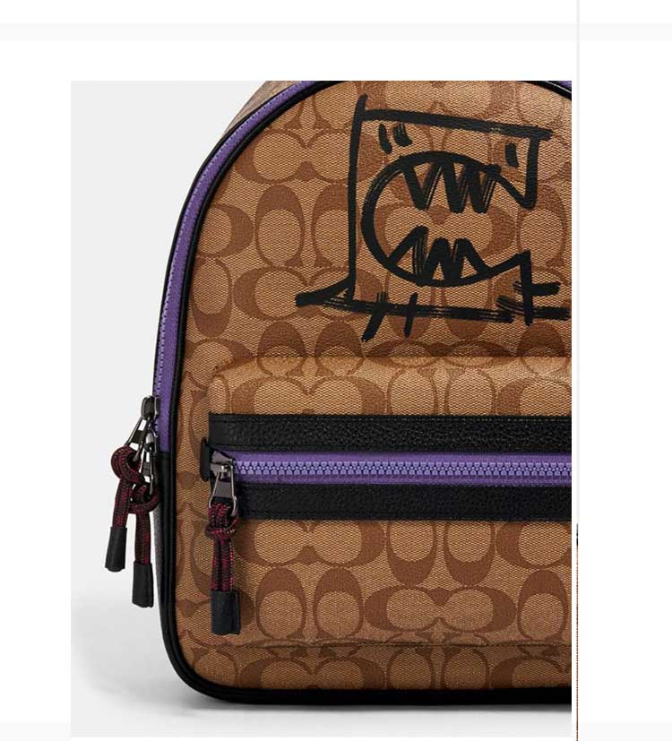 coach蔻驰 广煜合作系列 双肩包 涂鸦背包书包旅行包 男女同款 1509