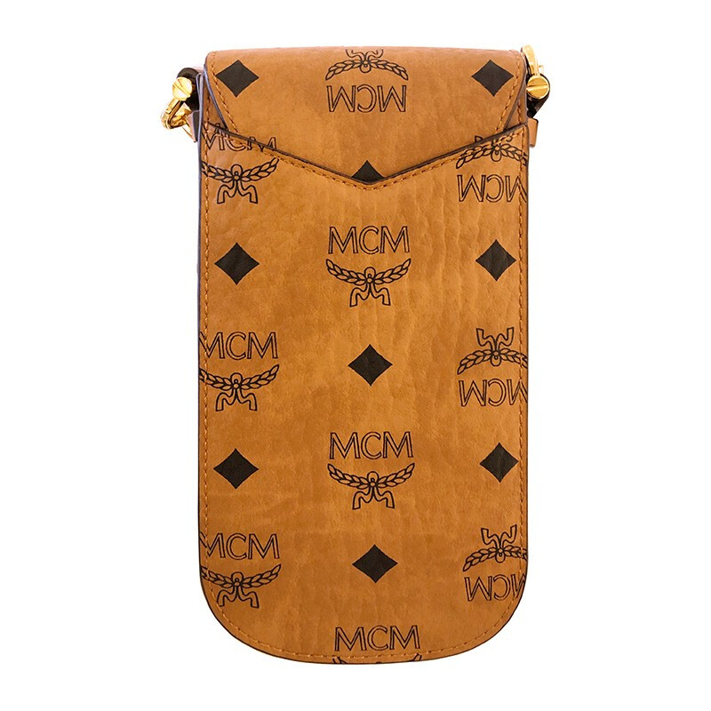 【包税包邮】mcm/mcm logo印花 女士patricia visetos单肩斜挎包手机